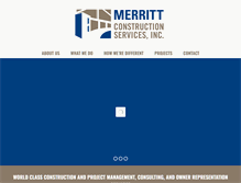 Tablet Screenshot of merrittconstructionservices.net